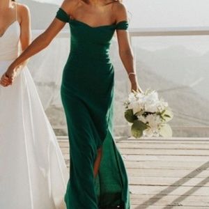 Never Worn, Green Reformation "Marilyn" Dress (size 6)